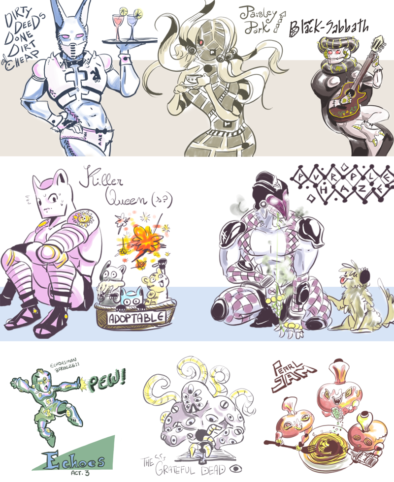 Fanmade Jojo Stands (Set 1) by PastelGlaze on DeviantArt