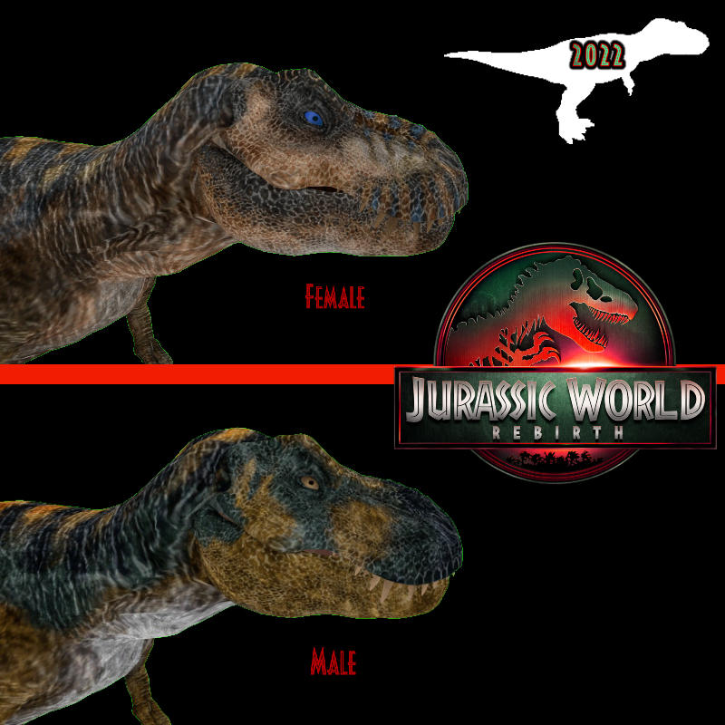 New T-rexes in Rebirth with Rexy model from 2022 by 0LeoZZ0 on DeviantArt