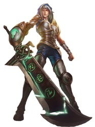 LoL Redeemed Riven Render