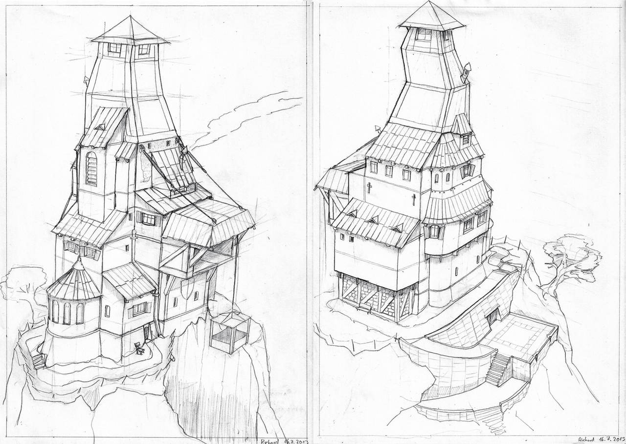 Mountain fort by Rievil
