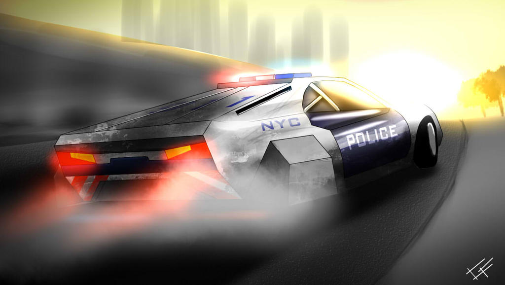 Police Car by GreenFireArtist on DeviantArt