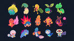 Neon Starters Wallpaper by paperbeatsscissors