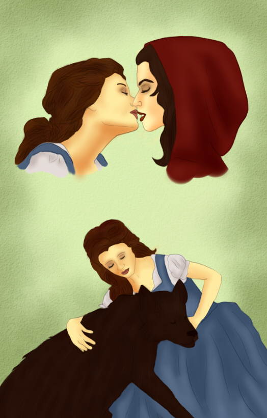 Belle x Red Riding Hood: Beauty + the Beast