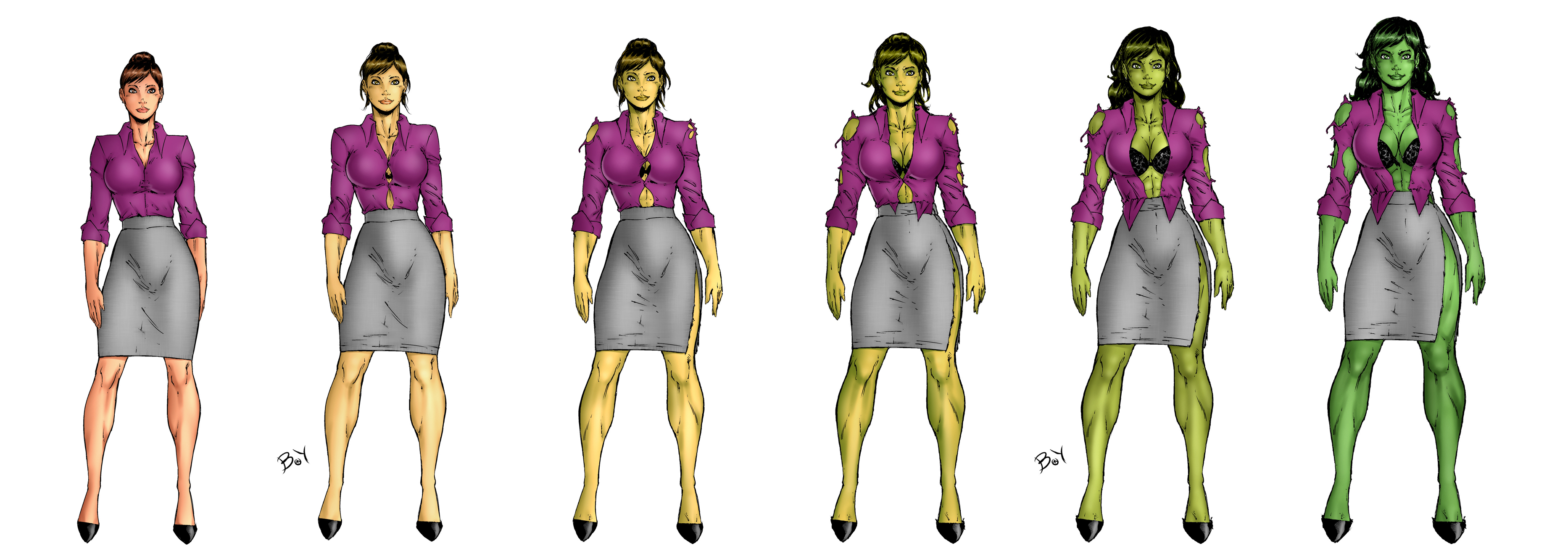 She Hulk Transformation by bradbarry2 on DeviantArt
