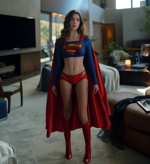 AI Supergirl Skimpy Costume 3