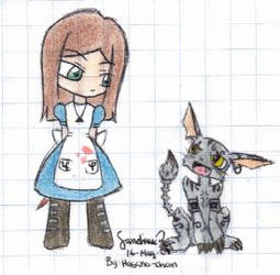 Chibi Alice and Cheshire Cat