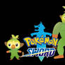 Pokemon Sword Grookey and Evolution Back Ground