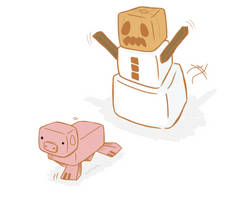 Marycleidi and her pig