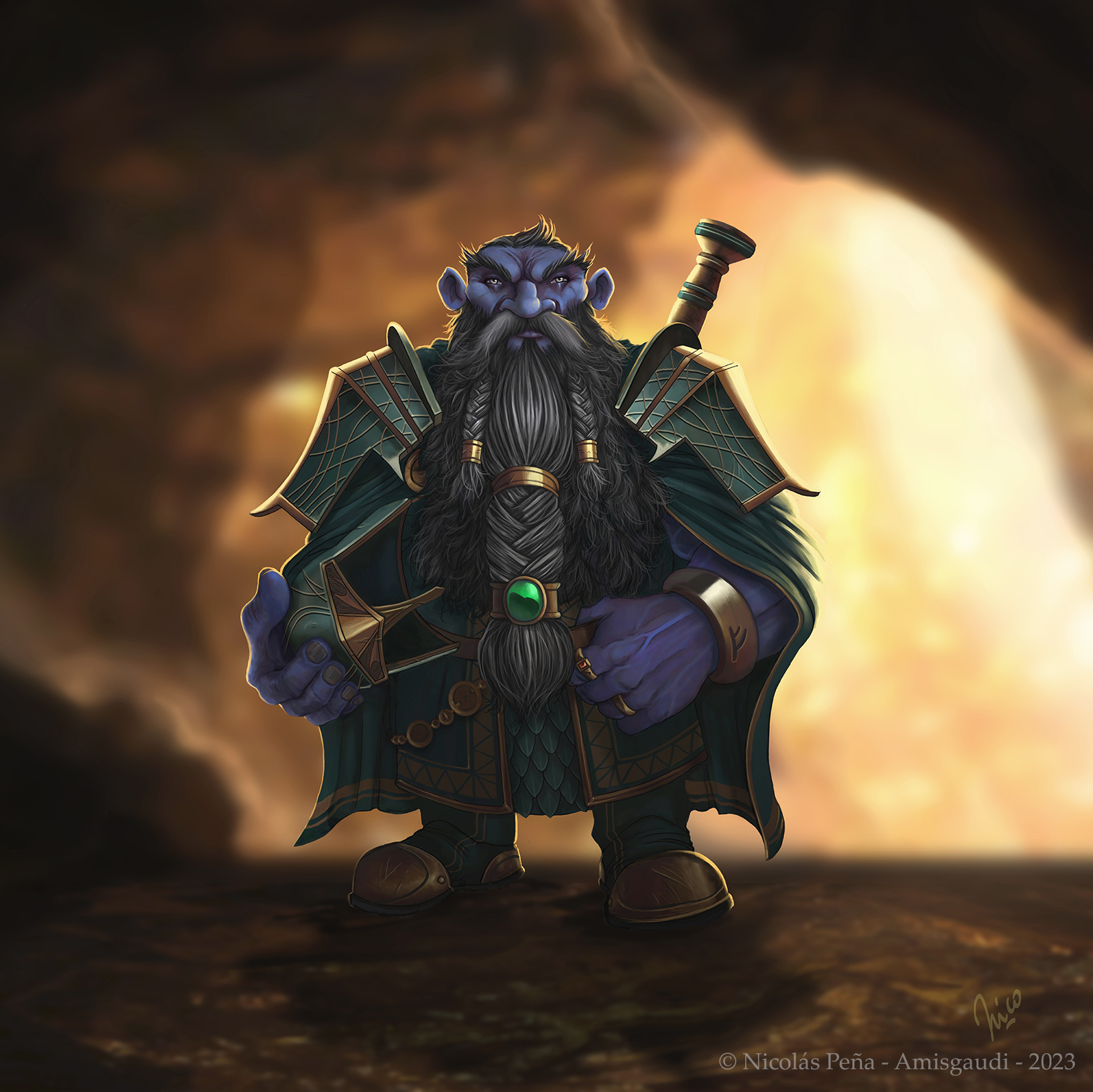 The Blue Dwarf by Amisgaudi on DeviantArt