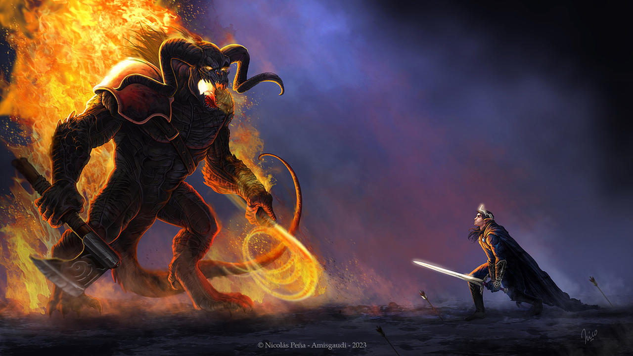 The fall of Feanor. by Amisgaudi on DeviantArt