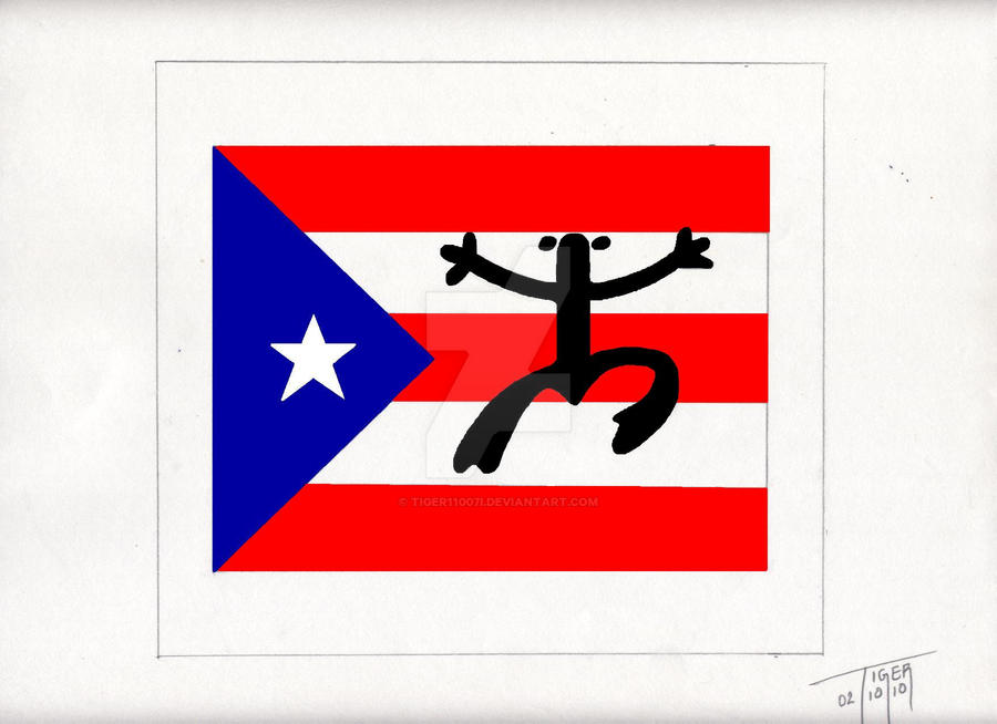 Taino Coqui Puerto Rico Flag By Tiger11007i On Deviantart