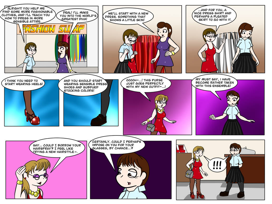 Comic Changing Roles Fashion Swap - A Role-Reversal Comic by Ryusuta on DeviantArt