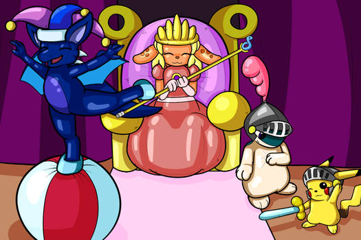 Commission - Her Throne of Squeaks (Pooltoy TF)