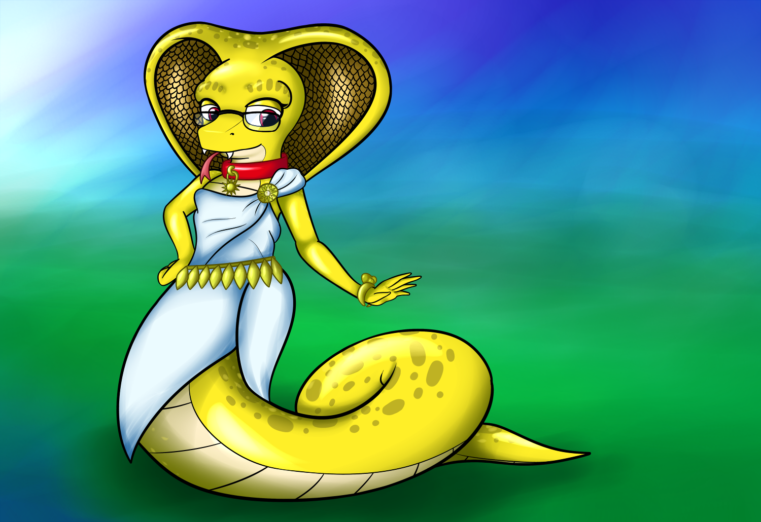 Commission: Solstice, the Snake Girl 