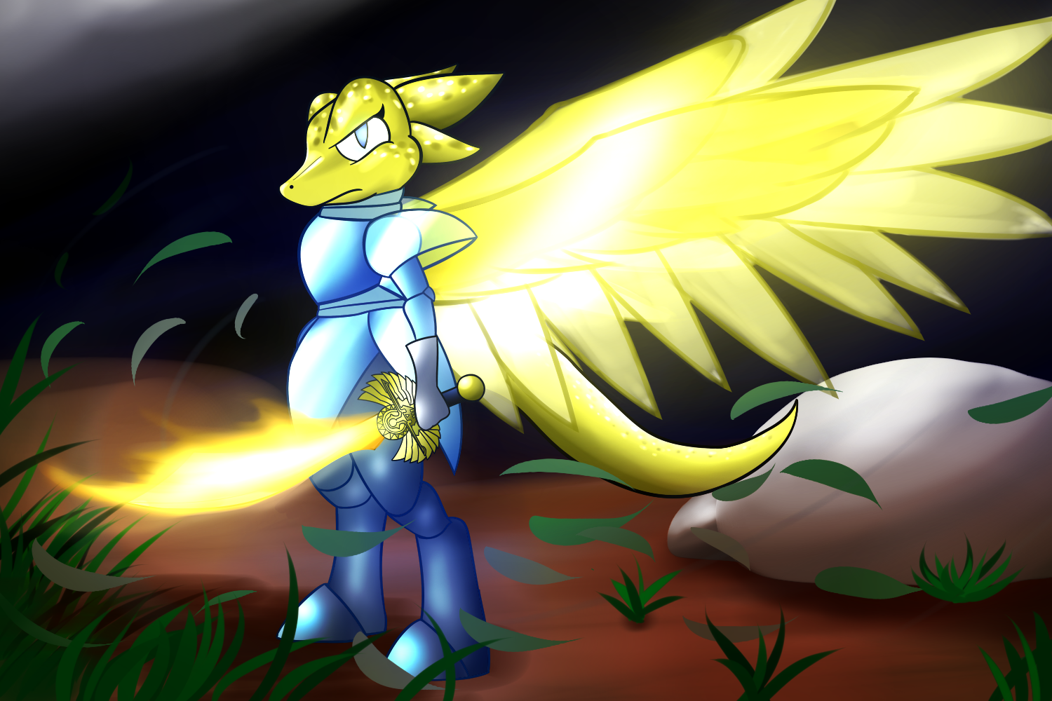 Sapphire's Angelic Fury