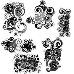 Abstract Swirl Brushes