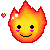 Kawaii Flame Pixel