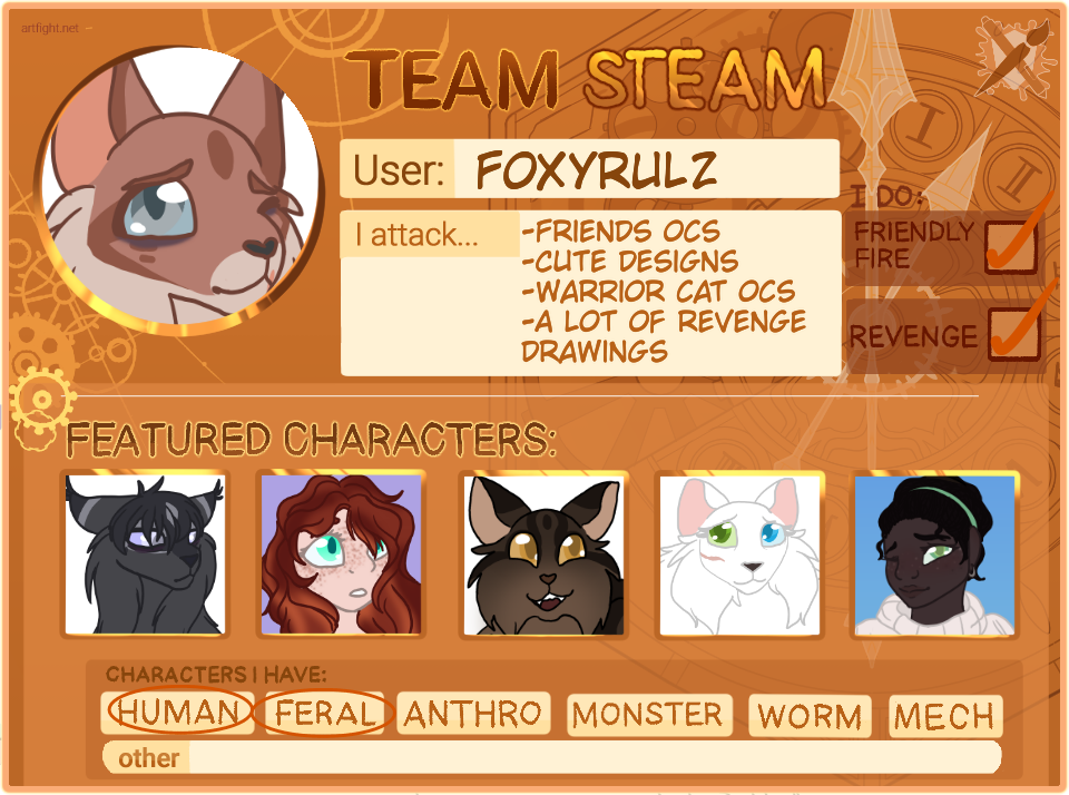 Art Fight 2021 Steampunk Template by artyfight on DeviantArt