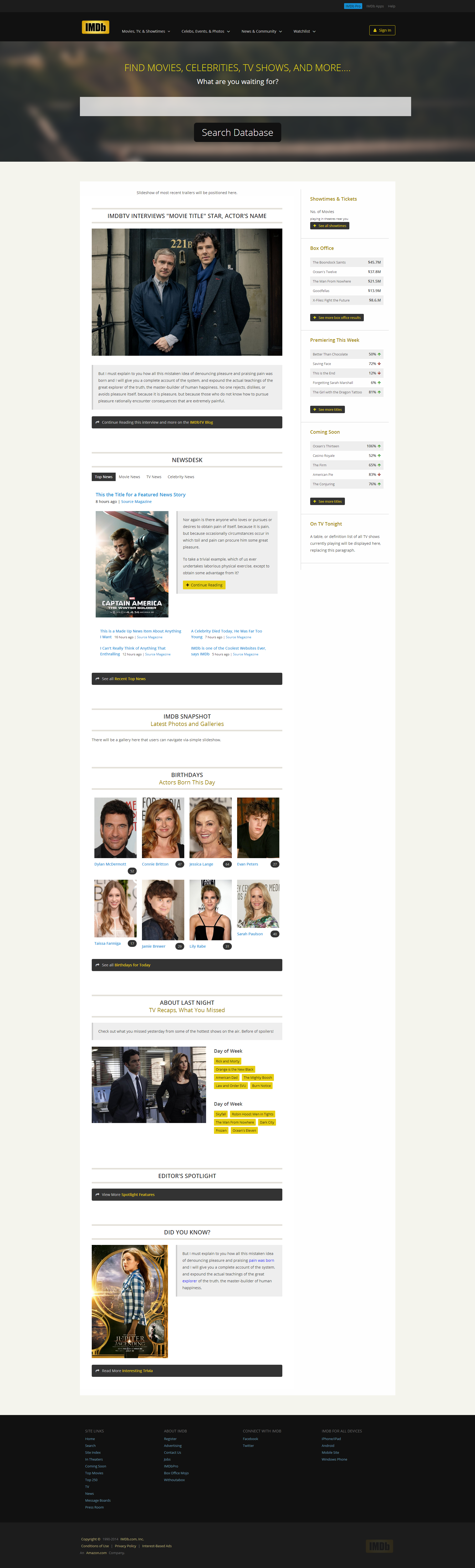 IMDB Redesign WIP