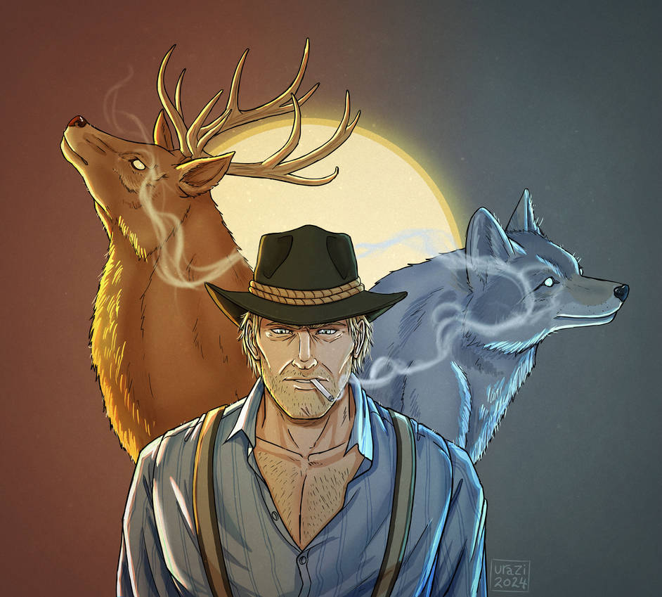 Arthur Morgan s Animal Spirits By UraziArt On DeviantArt arthur-morgan-s-animal-spirits-by-uraziart-on-deviantart