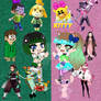 Pink And Green Characters LOL