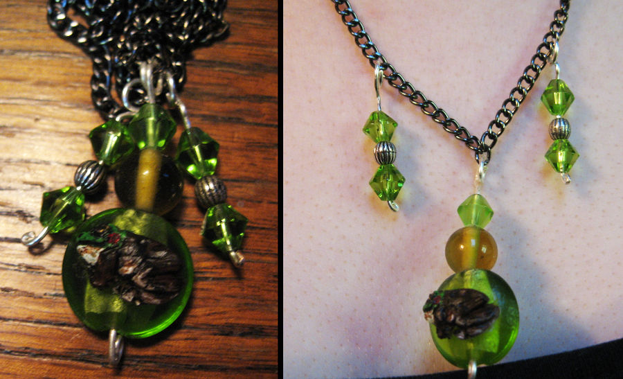 Green Frog Necklace