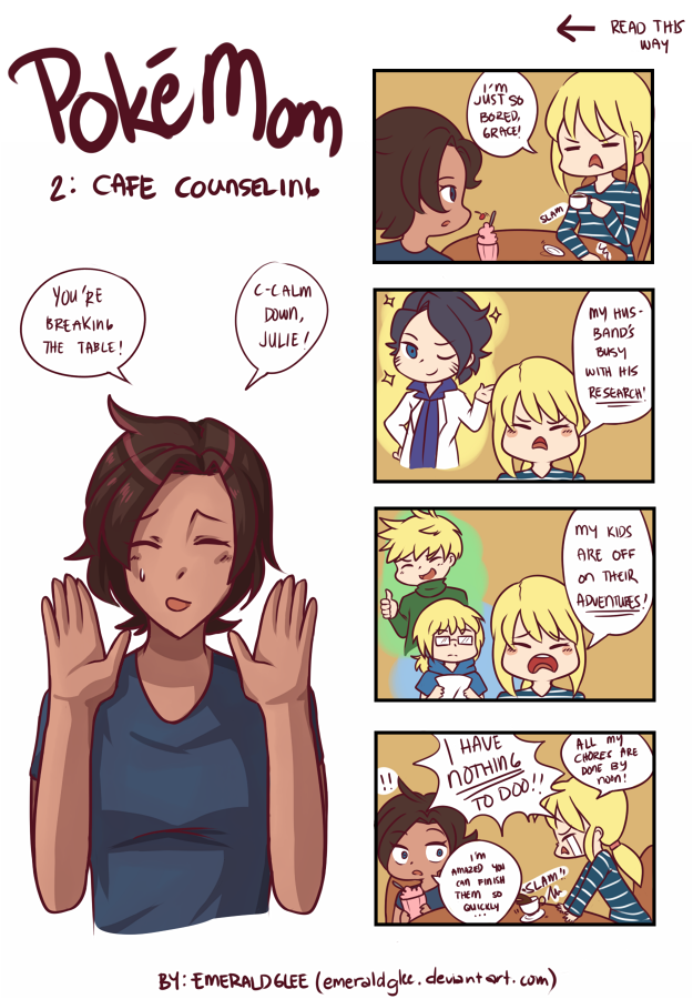 PokeMom 2: Cafe Counseling by AromaLadyEmlee