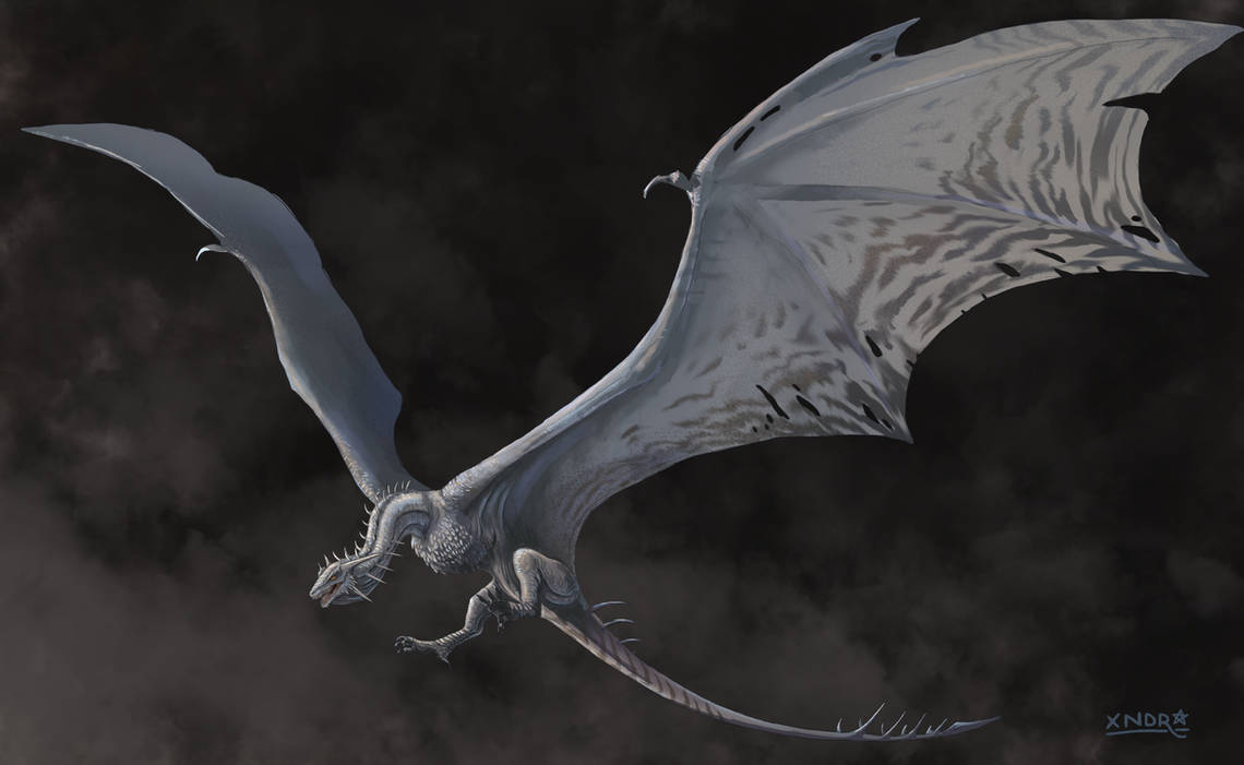 Silver dragon by xndr4rt on DeviantArt
