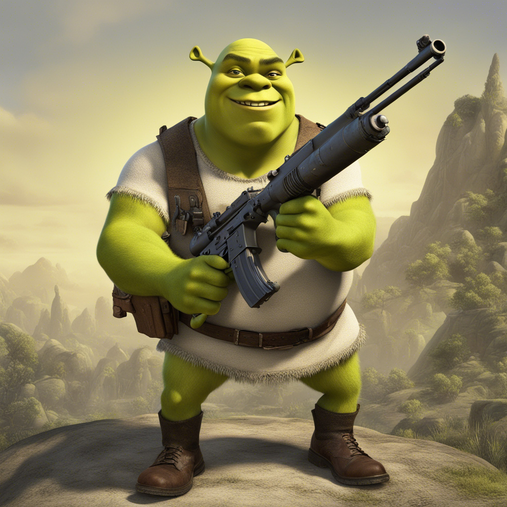 Shrek With Submachine Gun By Dumbbass184 On DeviantArt shrek-with-submachine-gun-by-dumbbass184-on-deviantart