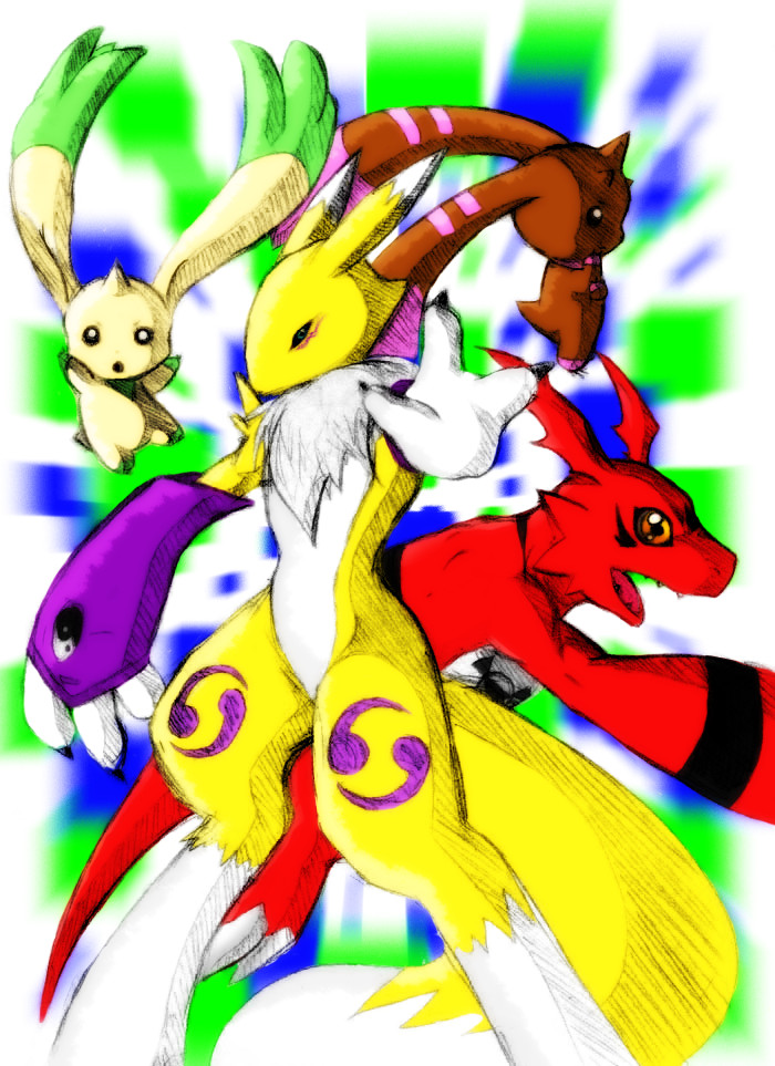 Digi Tamers Digimon colour
