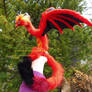 Fire Dragon OOAK posable art doll
