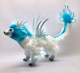 Dragon Ferret handmade art doll