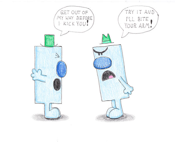 Mr. Grumpy vs. Mr. Grumpy by OddballArtist on DeviantArt