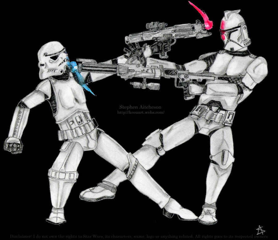 Stormtrooper vs Clone Trooper by Kecu0 on DeviantArt