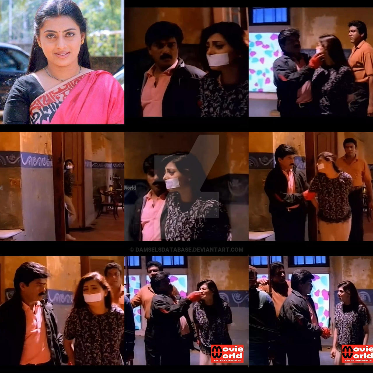 Priya Raman tape gagged by DamselsDatabase on DeviantArt