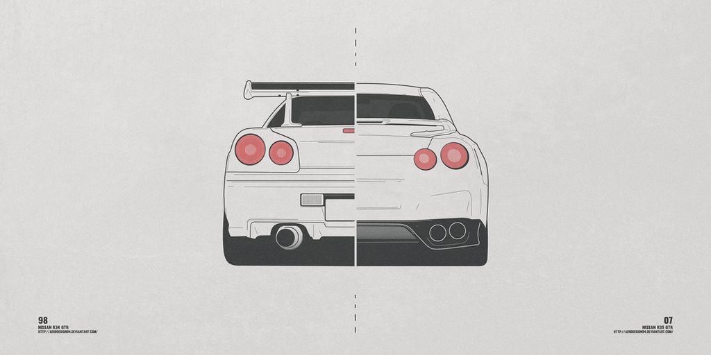Nissan R34 / R35 by AeroDesign94