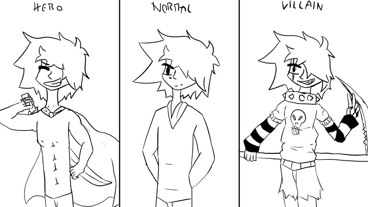 Hero Vs Villain by Bl1tzO on DeviantArt