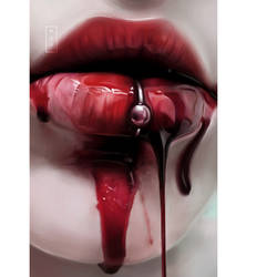 Bloody lips