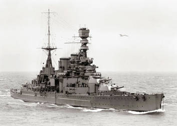 HMS Repulse and escort, October 30th 1926 by destinationajourney