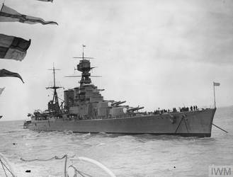 British Battlecruiser HMS Hood 1940 by destinationajourney