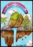 Kawaii Island ACEO ATC Hawaii by candcfantasyart