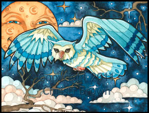 Great Horned Owl Fantasy Art