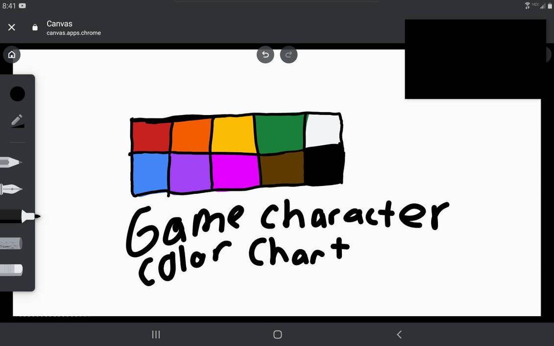 Game character color chart by xXpaulTgXx on DeviantArt
