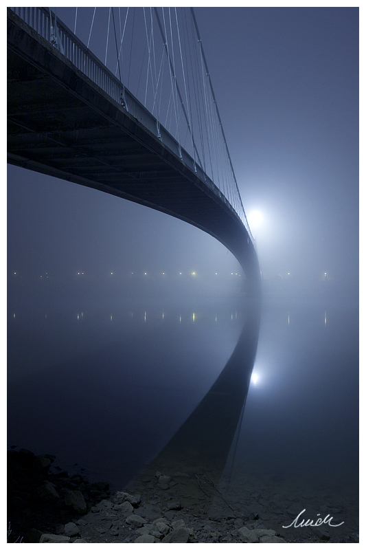 Bridge In Fog