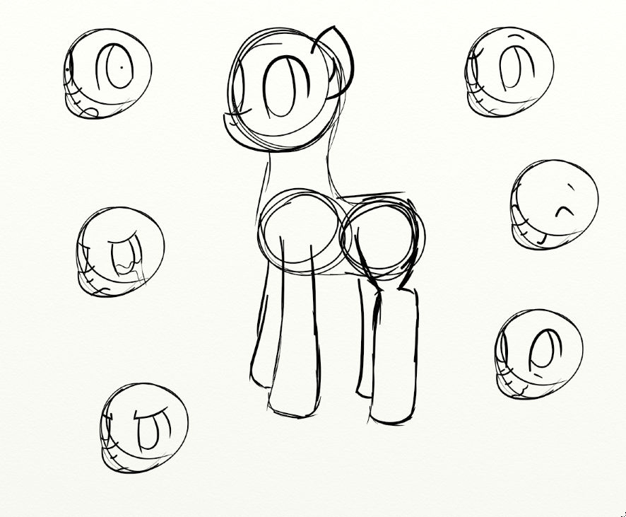 MLP Scraps: Body and Expressions Practice by xCupcakeStormx on DeviantArt