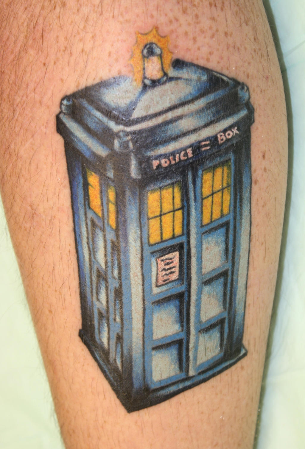 Doctor Who TARDIS tattoo