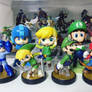 Megaman, Toon Link, Luigi, Mario Nendoroid Amiibo