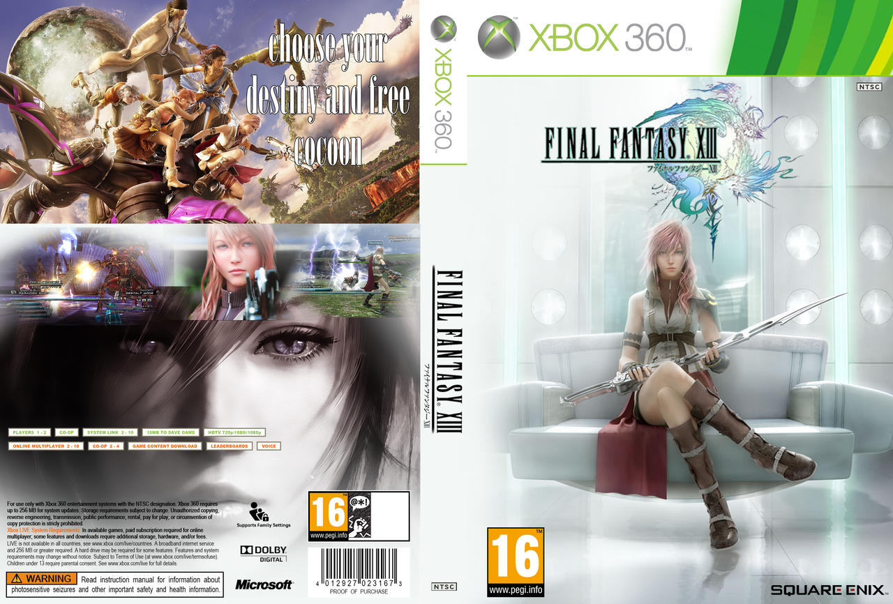 Final Fantasy XIII Custom Boxart (Xbox 360) by CarrilloGilbertPunk on  DeviantArt