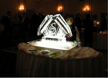 Ice Sculpture at a Wedding