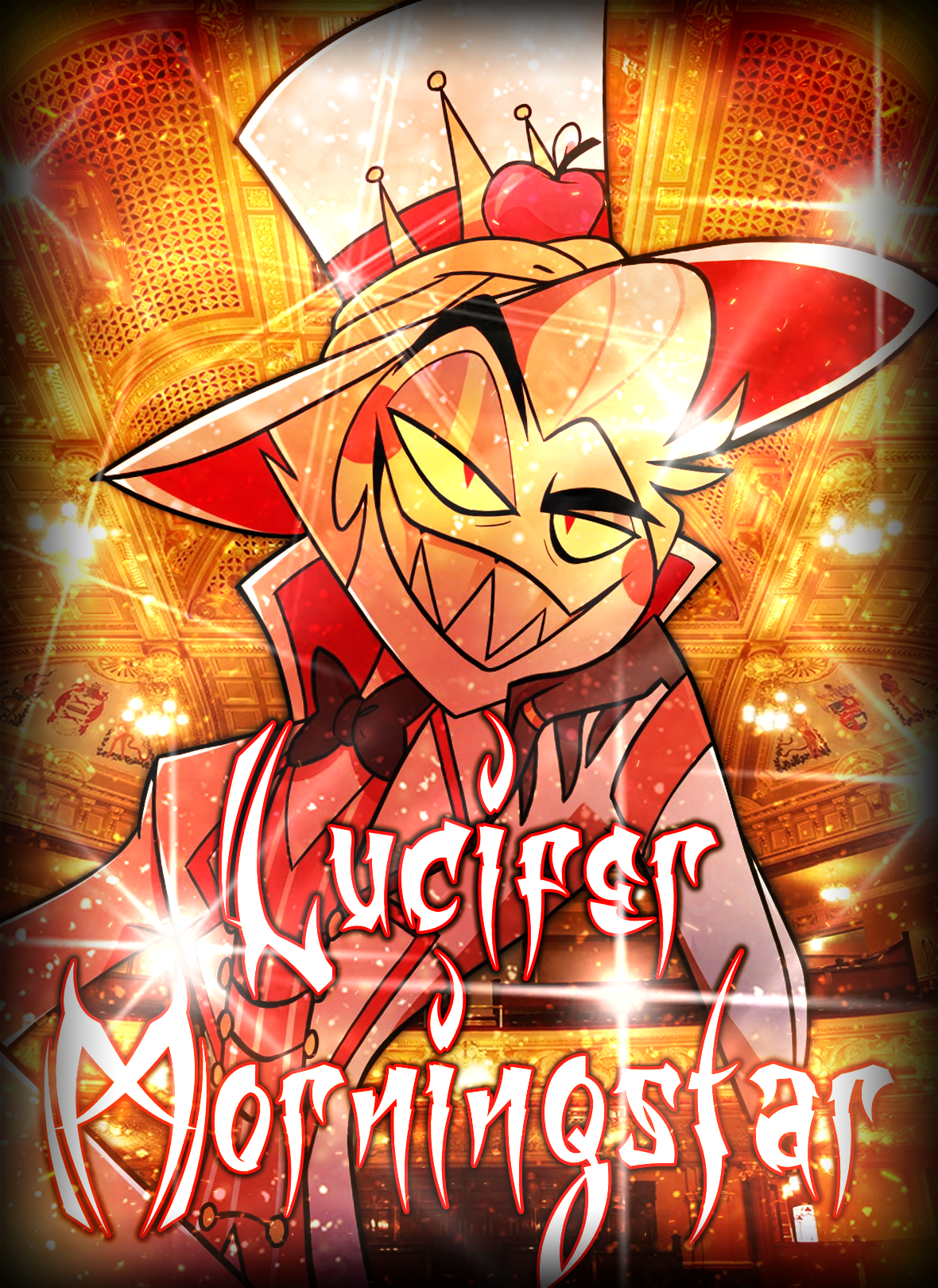 hazbin hotel ハズビンホテルサイン入りポスタールシファー hazbin hazbin hotel ハズビンホテルサイン入りポスタールシファー hazbin